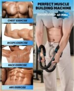 Saker Twister Arm Trainer, 40-100lb Adjustable Chest Workout Equipment, Arm Trainer, Twister Arm Trainer, Portable Power Twister Bar, Detachable Design Fitness Anywhere - Image 3