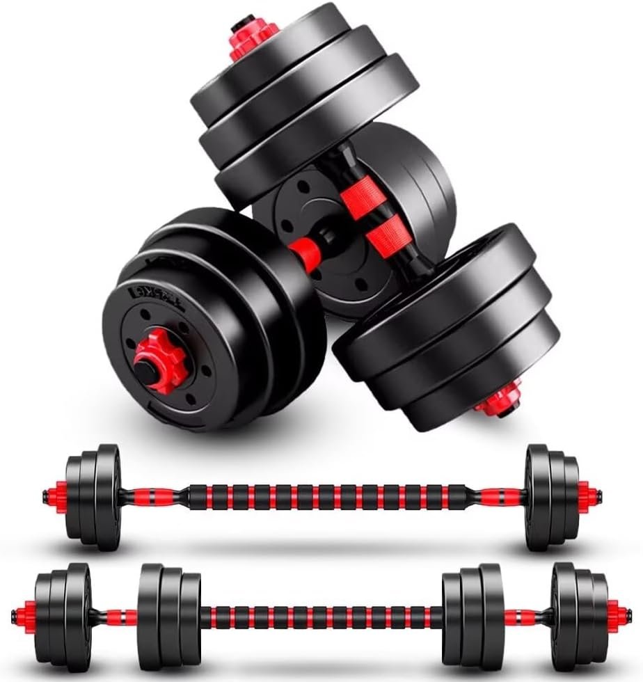 511d2M3NHRL._AC_SL1001_.jpg Adjustable-Dumbbells-Sets,Free Weights-Dumbbells Set of 2 Convertible To Barbell A Pair of Lightweight for Home Gym,Women and Men Equipment - Image 1