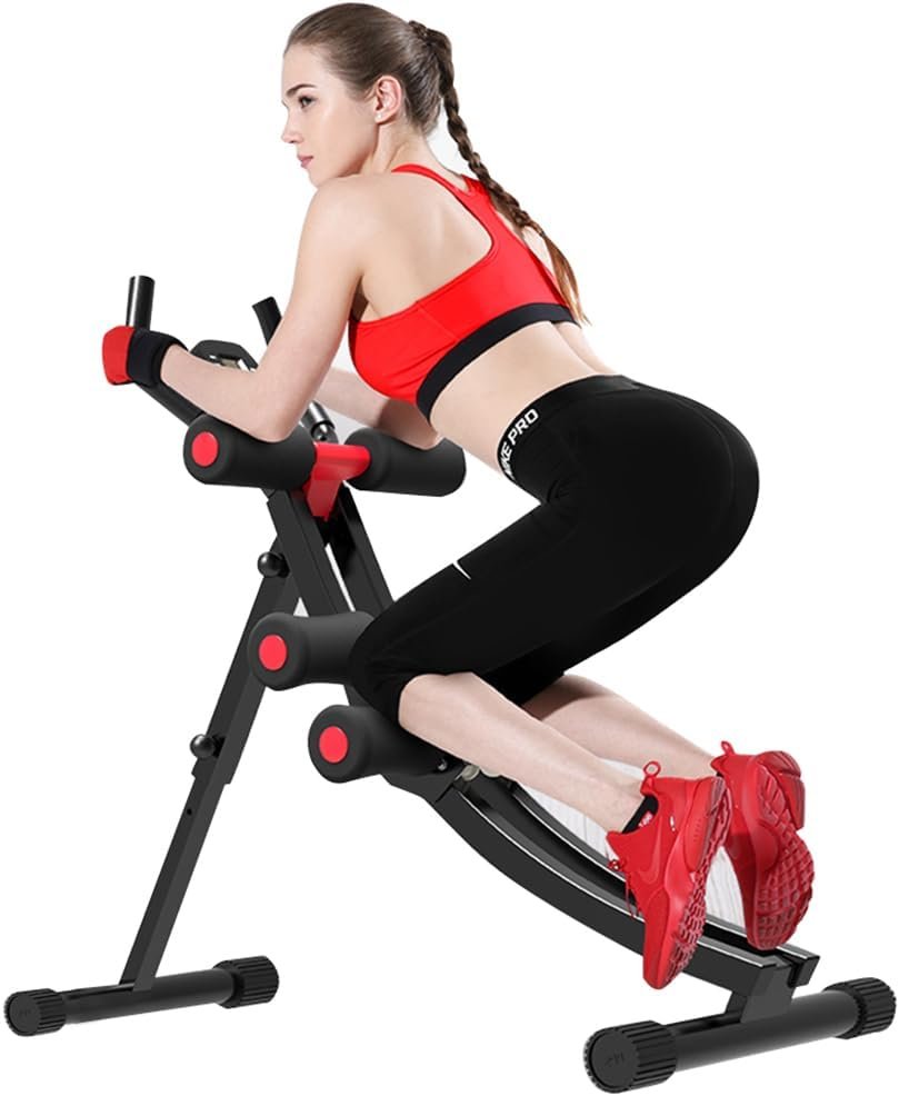 512jp8dxvVL._AC_SL1100_.jpg Fitlaya Fitness Core & Abdominal Trainers AB Workout Machine Home Gym Strength Training Ab Cruncher Foldable Fitness Equipment - Image 1