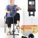 Pedal Exerciser Bike Hand Arm Leg and Knee Peddler Adjustable Fitness Equipment for Seniors, Elderly Home Pedal Exercise Bike for Total Body, with Gift Box & Monitor