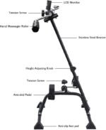 Pedal Exerciser Bike Hand Arm Leg and Knee Peddler Adjustable Fitness Equipment for Seniors, Elderly Home Pedal Exercise Bike for Total Body, with Gift Box & Monitor - Image 3