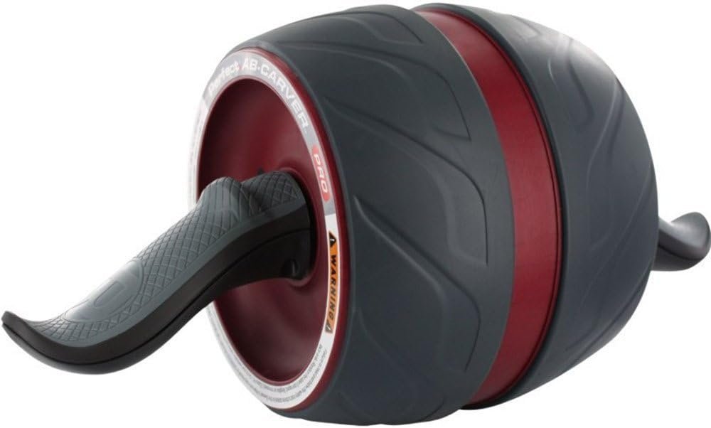 51bsIB5M5SL._AC_SL1000_.jpg Perfect Fitness Ab Carver Roller Wheel With Built In Spring Resistance, At Home Core Workout Equipment - Image 1