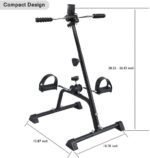 Pedal Exerciser Bike Hand Arm Leg and Knee Peddler Adjustable Fitness Equipment for Seniors, Elderly Home Pedal Exercise Bike for Total Body, with Gift Box & Monitor - Image 2