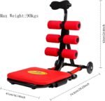 Total Foldable Ab Machine, Sit Up Bench, Abs Trainer Exerciser Equipment,Abdominal Portable Workout Crunch Core Fitness for Women Home Gym Systems. - Image 2