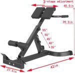 Multi functional folding Roman chair, height adjustable Roman stool, fitness bench, back exercise equipment, fitness equipment - Image 6