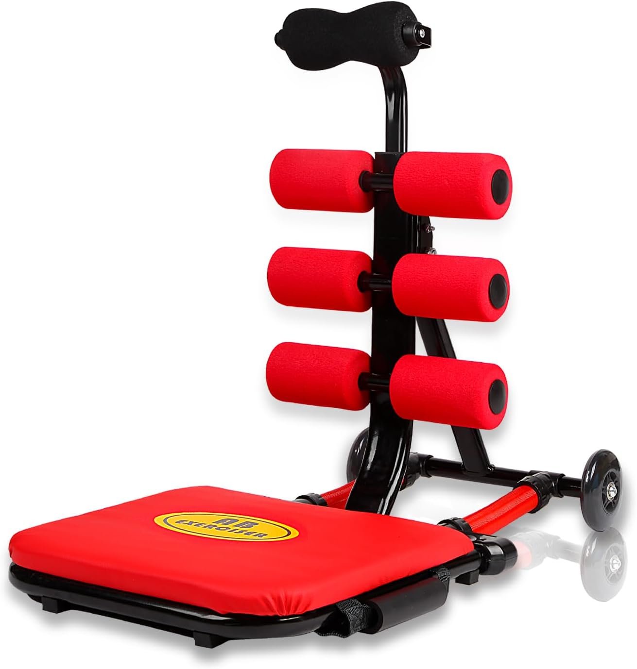 613Goe0XWfL._AC_SL1500_.jpg Total Foldable Ab Machine, Sit Up Bench, Abs Trainer Exerciser Equipment,Abdominal Portable Workout Crunch Core Fitness for Women Home Gym Systems. - Image 1
