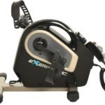 Exerpeutic 2000M Motorized Under Desk Exercise Bike - Electric Legs and Arms Pedal Exerciser - Fitness Equipment for Home Use - Remote Work Office Accessory - Black