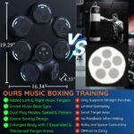 Music Boxing Machine,Smart Bluetooth Boxing Machine with Boxing Gloves Wall Mounted, Boxing Workout Punching Equipment for Adults Kids,Fun Fitness Equipment 9 Modes & 9 Speeds - Image 5
