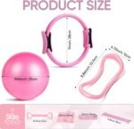 Elara Fit Home Pilates Kit for Women Pilates Equipment Ring and Ball Set Magic Circle Hoop with 5 Resistance Bands Compact Toning Fitness Essentials Starter Set Accessories - Image 7