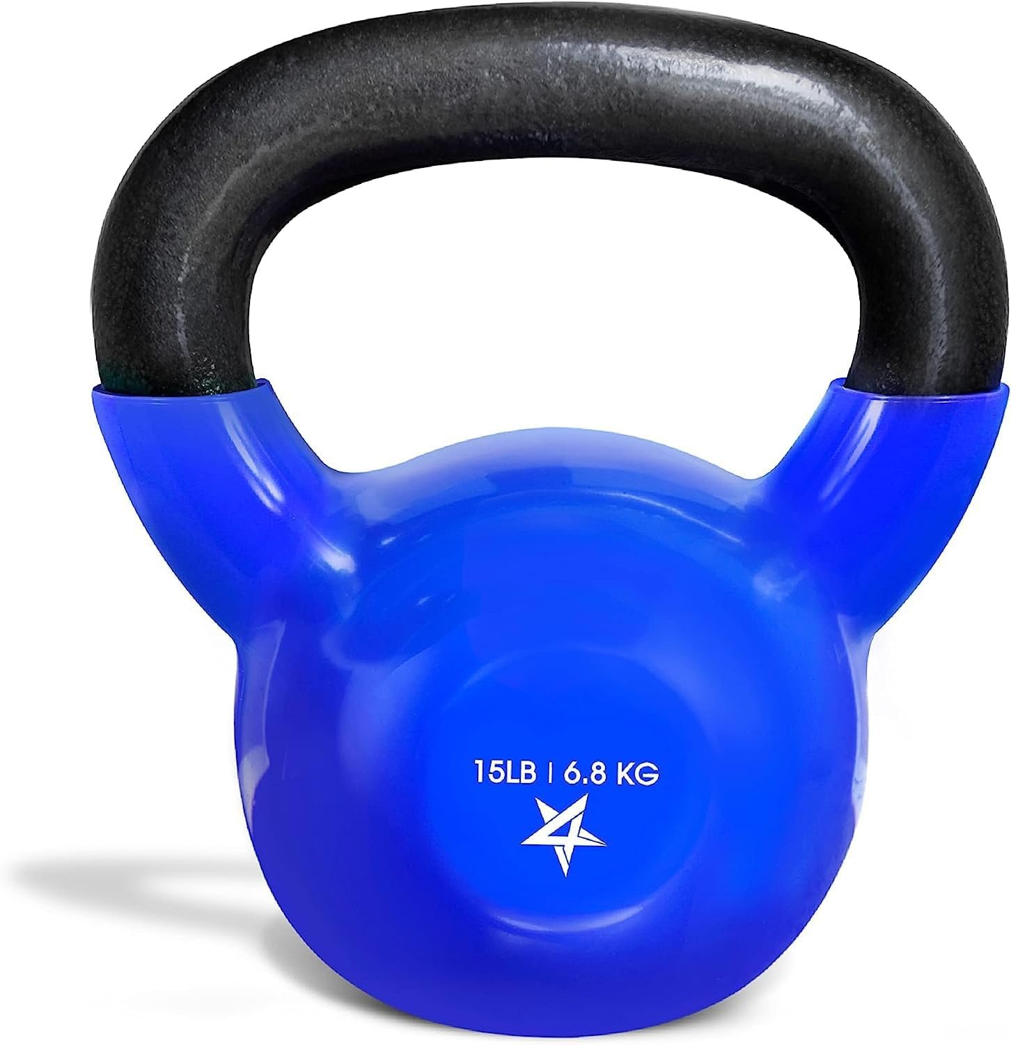 61LbkAtN7dL._AC_SL1500_.jpg Yes4All 5-100 LB Kettlebells Vinyl Coated Cast Iron for Dumbbell Weights Exercises, Gym, Fitness, Full Body Workout Equipment Push up, Grip and Strength Training - Image 1