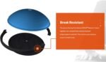 Bosu Balance Ball Exercise Trainer, Home Gym Equipment w/ Guided Workouts & Pump, 26", Blue - Inflatable Fitness Platform for Strength Training, Standing, Balancing, and Core Workout - Image 7