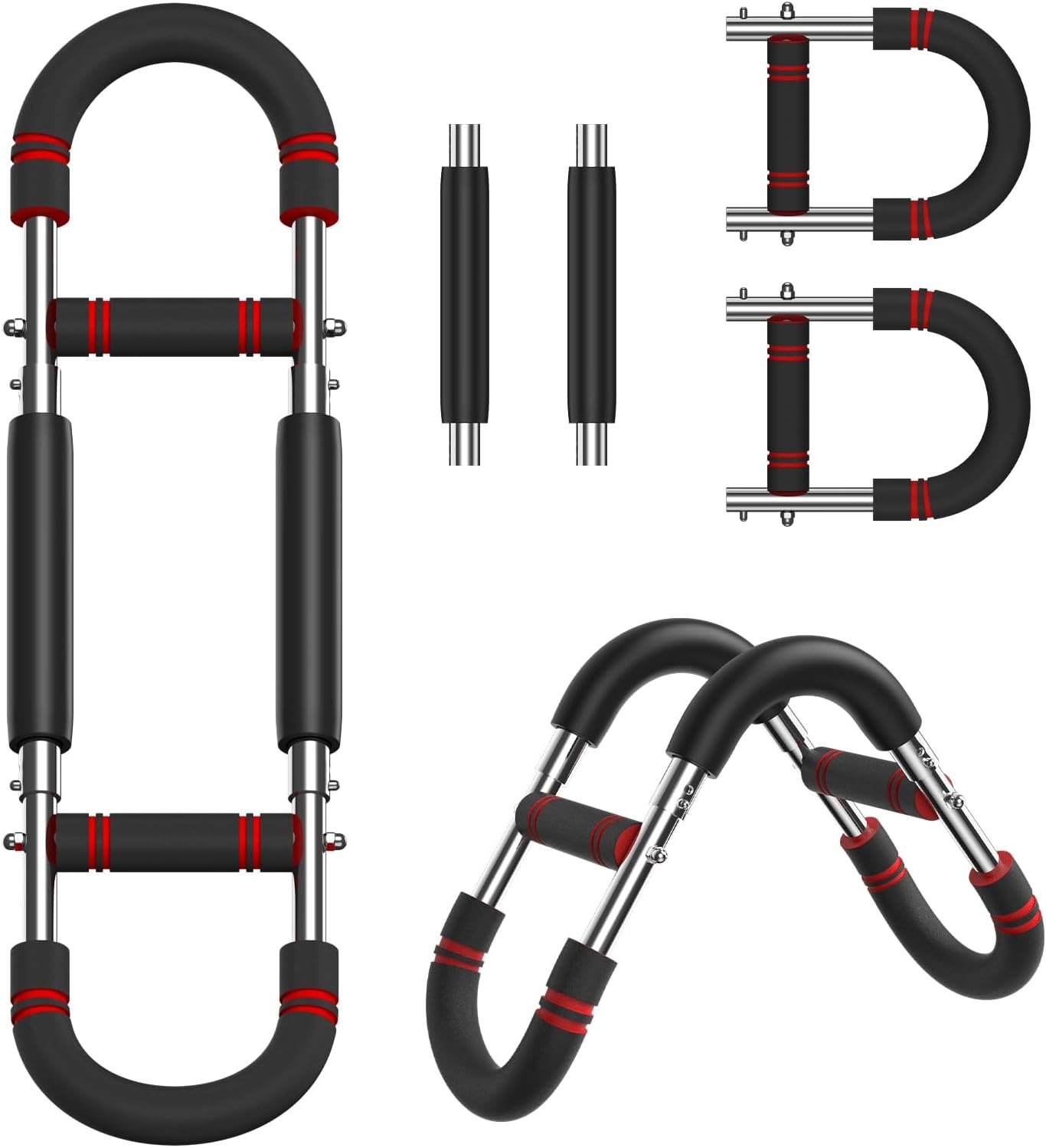 61TyLvz1RSL._AC_SL1500_.jpg Twister Arm Trainer, Adjustable Resistance Spring Workout Bar for Chest, Arms, Shoulders and Forearms Muscle Training, Portable Home Fitness Equipment, Upper Body Strength Trainer - Image 1