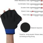 NEAGLORY 6 Pieces Aquatic Exercise Set Water Aerobics Set Pool Fitness Equipment Foam Water Dumbbell, Swim Aquatic Cuffs, Swimming Gloves for Exercise, Blue - Image 6
