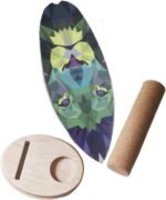 Balance Board Indoor Surfboard Surf Style Home Fitness with Wheel for Exercise, Athletic Training and Board Sports - Fun Workout Equipment For Balance, Stability and Improving Core Strength - Image 2