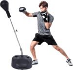 Punching Bag with Stand-Fast Bounceback to Increase Speed, Reflexes, and Stamina – Height Adjustable for Training, Boxing Equipment, Stress Relief & Fitness