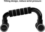 READAEER Push Up Bars Gym Exercise Equipment Fitness 1 Pair Pushup Handles with Cushioned Foam Grip and Non-Slip Sturdy Structure Push Up Bars for Men & Women - Image 8