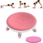 6 Caster Ab Roller, Ab Exercise Equipment with Knee Pads, Ab Roller Wheel for Core Exercise, Abdominal Strength Training for Home Gym, 360° Silent Ab Workout Equipment
