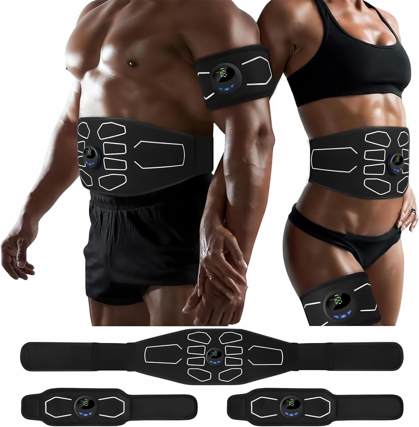 61cPq2LPUOL._AC_SL1500_.jpg MarCoolTrip MZ Electronic Muscle Stimulator, Abs Stimulator Muscle Toner, Ab Machine Trainer for All Body, Fitness Strength Training Workout Equipment for Men and Women - Image 1
