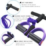 Multifunction Tension Rope, 6-Tube Elastic Yoga Pedal Puller Resistance Band, Natural Latex Tension Rope Fitness Equipment, for Abdomen/Waist/Arm/Leg Stretching Slimming Training - Image 3
