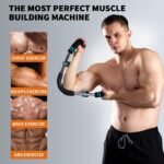 HOTWAVE Twister Arm Exerciser,Adjustable Spring Workout Bar, Forearm Triceps Chest Enhanced Exercise Strengthener,Portable Home Fitness Equipment (U60-100lbs kit) - Image 2
