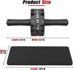 Ab Roller Wheel, Abs Workout Equipment for Abdominal & Core Strength Training, Home Gym Exercise Wheels for Men Women, with Knee Pad Accessories - Image 4