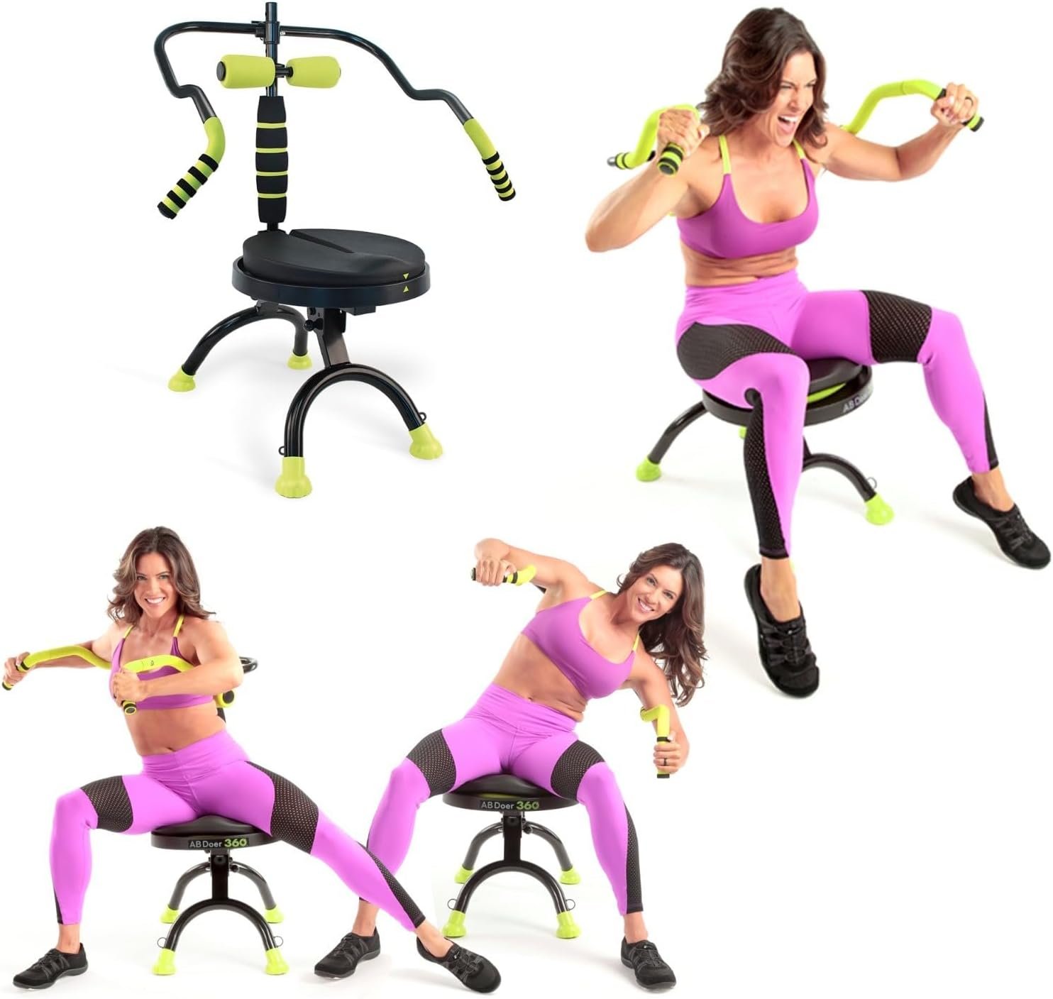 61xLgy95AL._AC_SL1500_.jpg Ab Fitness Machine System Provides An Abdonimal And Muscle Activating Workout with Aerobics to Burn Calories and Workout - Image 1