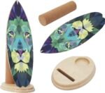 Balance Board Indoor Surfboard Surf Style Home Fitness with Wheel for Exercise, Athletic Training and Board Sports - Fun Workout Equipment For Balance, Stability and Improving Core Strength