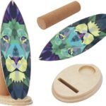 Balance Board Indoor Surfboard Surf Style Home Fitness with Wheel for Exercise, Athletic Training and Board Sports - Fun Workout Equipment For Balance, Stability and Improving Core Strength