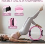 Elara Fit Home Pilates Kit for Women Pilates Equipment Ring and Ball Set Magic Circle Hoop with 5 Resistance Bands Compact Toning Fitness Essentials Starter Set Accessories - Image 2