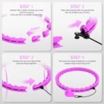 Weighted Hula Circle with 26 Links(56 Inch) for Adults Weight Loss, Infinity Fitness Hoop Plus Size, for Women Smart Exercise Equipment - Image 7