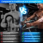 Twister arm Trainer, Adjustable Resistance Chest Workout Equipment,Forearm Power Exercise bar , pectoralis spinalis Device, Portable Detachable Design - Image 3