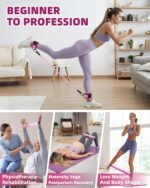 Resistance Bands Set – Resistance Band and Adjustable Ankle Exercise Bands with Cuffs Great Equipment for Training, Working Out, Yoga,Home Gym with Training Guidance & Carry Bag,Set of 8 - Image 6