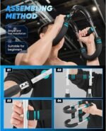 Twister Arm Exerciser,40-110lb Adjustable Chest Workout Equipment, Forearm Triceps Chest Enhanced Exercise Strengthener,Portable Detachable Upper Body Fitness Machine for Home and Gym - Image 2
