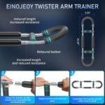 Twister arm Trainer, Adjustable Resistance Chest Workout Equipment,Forearm Power Exercise bar , pectoralis spinalis Device, Portable Detachable Design - Image 6