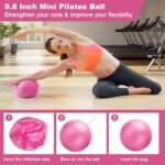 Pilates Ring Essentials Kit for Women, Workout Equipment Set for Home with 12'' Magic Circle, Mini Ball, Resistance Bands, Hip Thrust Belt, Accessories, Pilates Set for Legs Arms and Thighs - Image 6