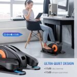 Under Desk Elliptical Machine, Ellipse Leg Exerciser for Seniors Fully Assembled, Quiet & Portable Electric Seated Pedal Exerciser with Remote Control & 12 Adjustable Speeds - Image 3