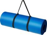 Amazon Basics 1/2 Inch Extra Thick Exercise Yoga Mat with Carrying Strap, Cushioned Support, for Fitness and Gym Workouts