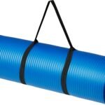 Amazon Basics 1/2 Inch Extra Thick Exercise Yoga Mat with Carrying Strap, Cushioned Support, for Fitness and Gym Workouts