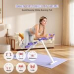 Home Gym Systems Ab Machine, Ab Workout Equipment, Adjustable Ab Trainer Machine for Abs Workout at Home Gym, Foldable, Knee Protection, Abdominal Trainer for Stomach - Image 3