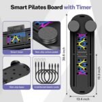 Pilates Board, Foldable Pilates Reformer Equipment with Timer, 7-in-1 Multi-Purpose Portable Pilates Reformer Machine Home Pilates Kit for Home Workout, Fitness, Exercise, Abs, Core Equipment - Image 6