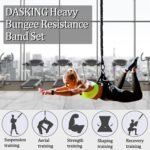 Dasking Heavy Bungee Resistance Band Set Gravity Yoga Bungee Cord Resistance Belt Set 4D Bungee Dance Rope Workout Fitness Home Gym Professional Training Equipment - Image 2