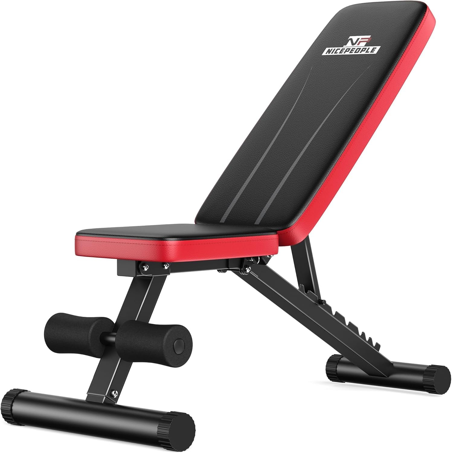 719ayF29etL._AC_SL1500_.jpg Basic Weight Bench for Home Gym, Foldable Workout Bench with 8 Backrests, 660LBS Weight Capacity Adjustable Bench - Image 1