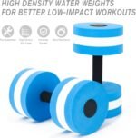 NEAGLORY 5 Pieces Water Aerobics Set, Aquatic Exercise Set Pool Fitness Equipment with Foam Dumbbell, Swim Kickboard, Pull Buoy, Aquatic Swim Belt for Water Workout - Image 5