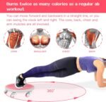6 Caster Ab Roller, Ab Exercise Equipment with Knee Pads, Ab Roller Wheel for Core Exercise, Abdominal Strength Training for Home Gym, 360° Silent Ab Workout Equipment - Image 3