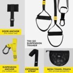 TRX GO Suspension Trainer System, Full-Body Workout for All Levels & Goals, Lightweight & Portable, Fast, Fun & Effective Workouts, Home Gym Equipment or for Outdoor Workouts, Grey - Image 6