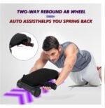 Ab Roller Wheel, Automatic Rebound Abdominal Wheel for Core Workout, Workout Equipment for Difficult Abdominal & Core Strength Training,pilates board - Image 2