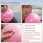 Small Exercise Ball, 9 Inch Mini Pilates Ball, Anti Burst and Slip Resistant Mini Yoga Ball for Stability, Fitness, Physical Therapy, Stretching & Core Strength Workout at Home Gym & Office - Image 6