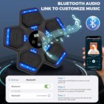 2025 Music Boxing Machine for Adults and Kids, Smart Bluetooth Boxing Training Equipment with Gloves Wall Mounted, Workout Punching Machine for Home,Office and Gym - Image 2