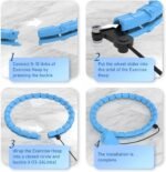 JKSHMYT Weighted Hula Circle Hoops for Adults Weight Loss, Infinity Fitness Hoop Plus Size 47 Inch, 24 Detachable Links, Exercise Hoop Suitable for Women and Beginners - Image 4