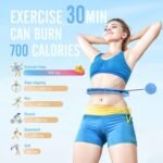 JKSHMYT Weighted Hula Circle Hoops for Adults Weight Loss, Infinity Fitness Hoop Plus Size 47 Inch, 24 Detachable Links, Exercise Hoop Suitable for Women and Beginners - Image 5